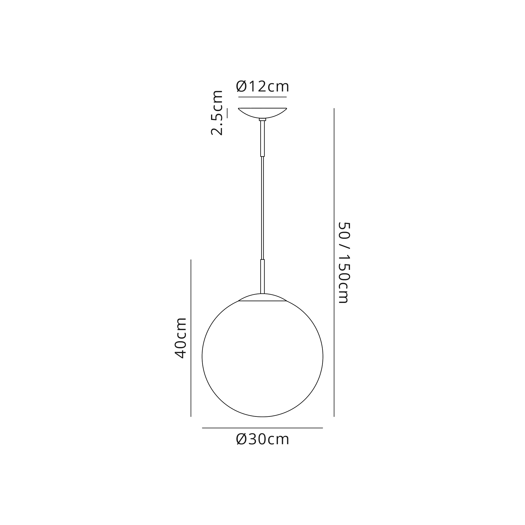 D0123  Miranda 30cm Glass Pendant 1 Light Satin Nickel